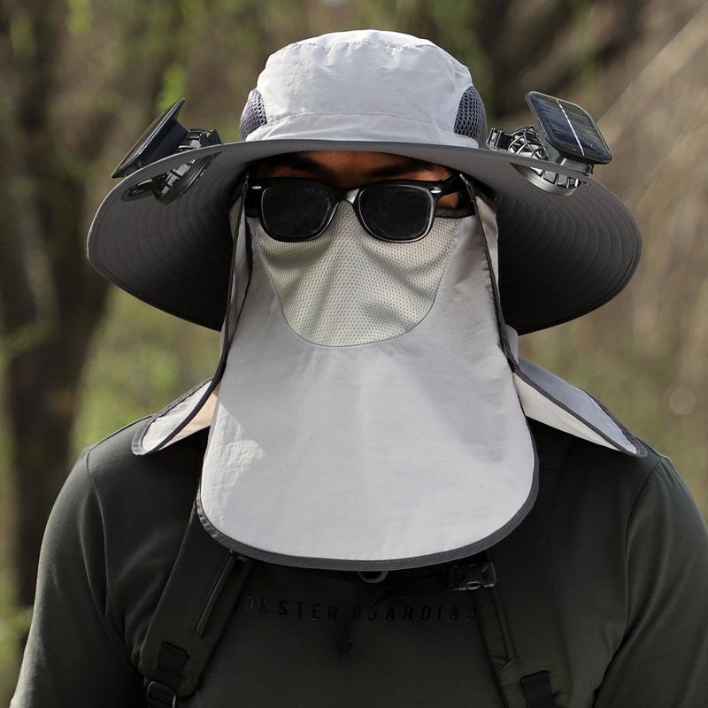 Men's Outdoor Solar-Powered Cooling Fan Hat