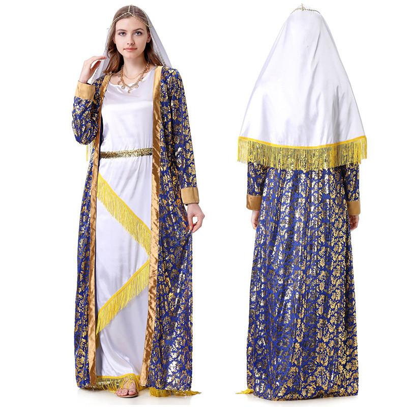 Halloween Dubai Costume Dress Polyester Fabric With Fantasy Theme For Women