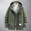 2025 Men's Plus Size Velvet Thickened Casual Jacket - Trendy Loose Fit for Larger Sizes