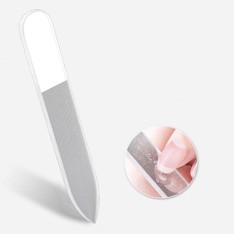 1 Pezzo Lima Lucidante per Unghie in Vetro Nano File Durevole Lucida Strumenti per Manicure Nail Nail Art Tool