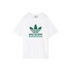 Originals Trefoil Casual Velcro Logo Crew Neck T-Shirt Men Tops White H09346