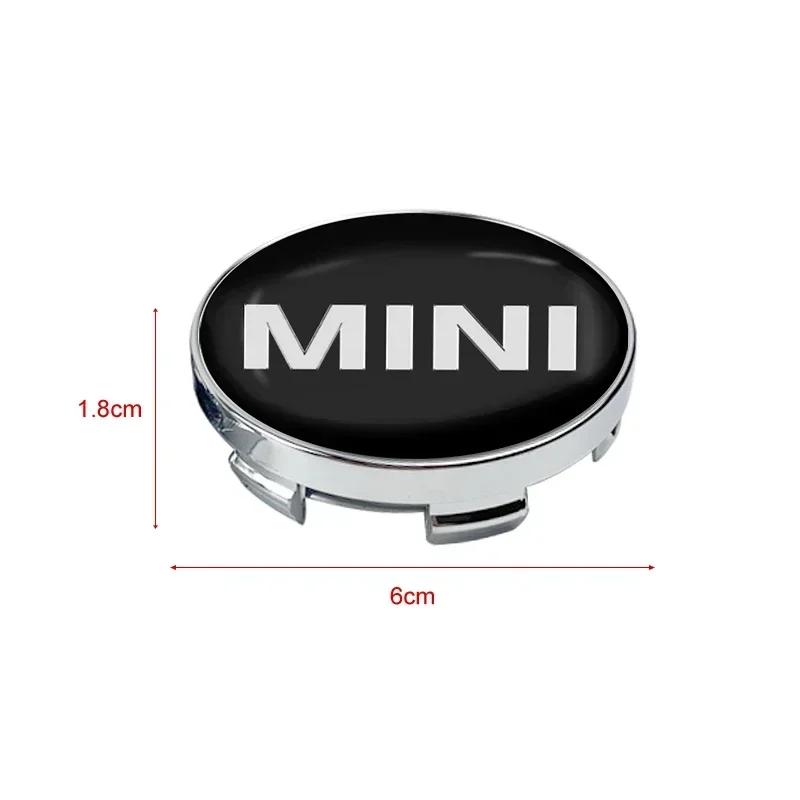 HJVW9 For Bmw Mini 4pcs 56/60mm Car Wheel Center Covers Badge Hub Cap Accessories For MINI Cooper F54 F55 F56 R56 R60 Roadster Clubman