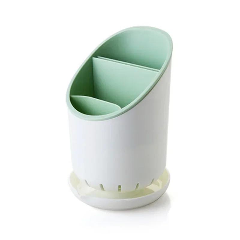 

Кухонная сушилка для хранения вилок, органайзер для ножей, сушилка для ложек, держатель для палочек для еды, кухонные принадлежности, принадлежности зелёный