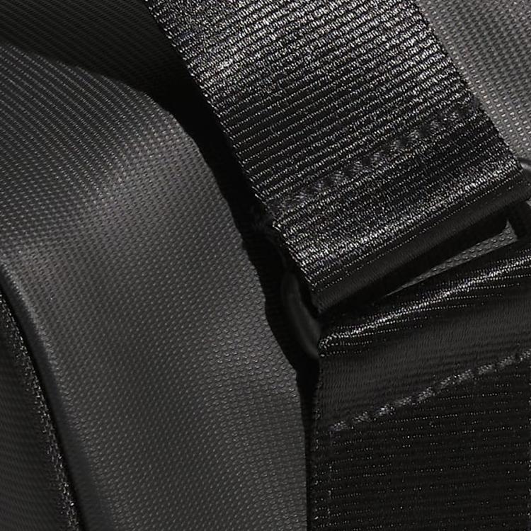 Adidas Sports Casual Zipper Closure PU Faux Leather Shoe Bag Tote Men bags Black IA2676