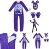 Sundrop Fnaf Plyšový medvídek Cosplay Kostým Kombinéza Maska Rukavice Pro Dětskou Halloweenskou Párty