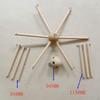 Diy Wind Chime Frame Wooden Bracket Bamboo Hardware for Crafters, Hobbyists, Home Decor,