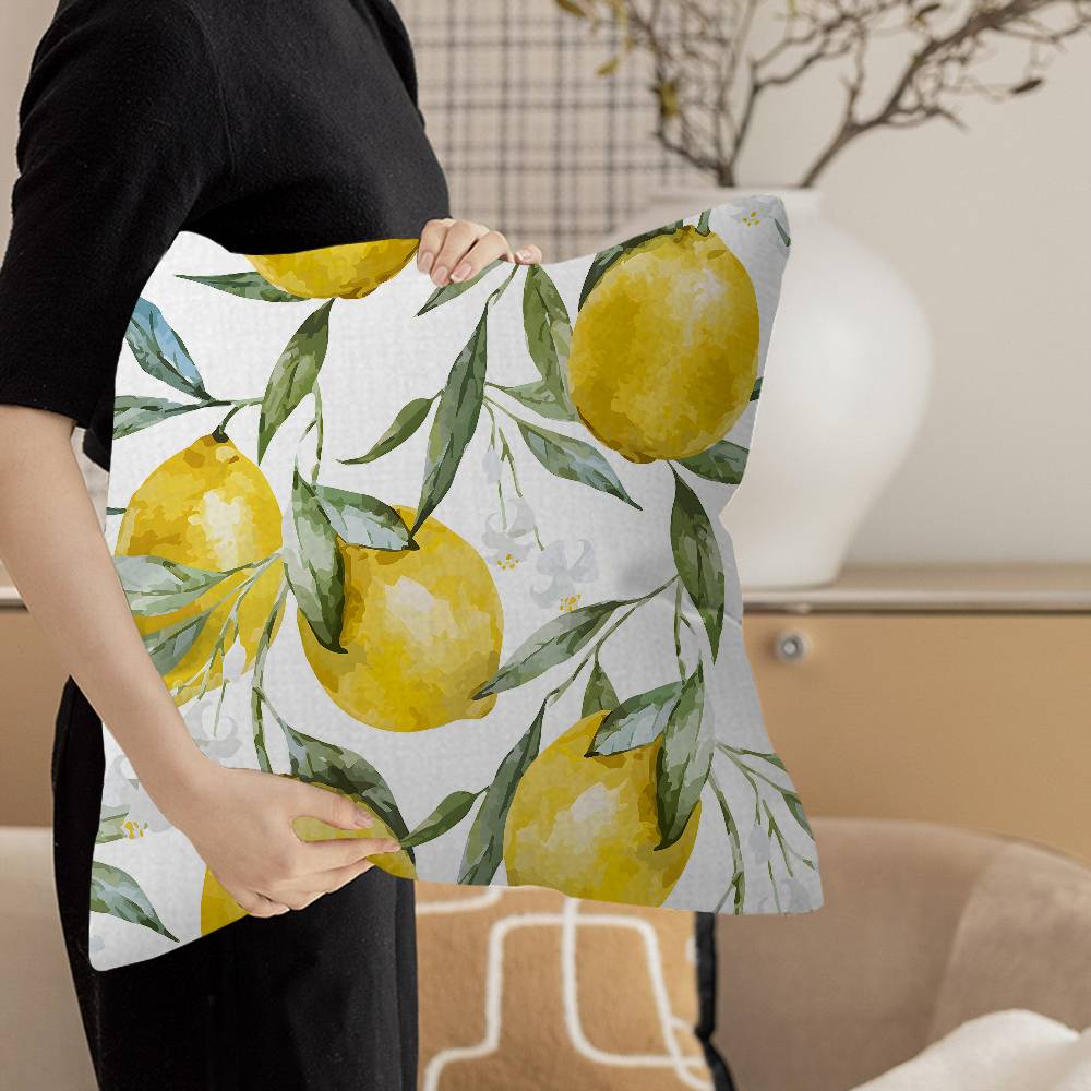 Fruit Lemon Pillow Cover for Bedroom Room and Living Room Sofa Decorative Cushion Cover