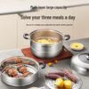 SUPOR 30cm 304 Stainless Steel Steamer Pot with Ladle