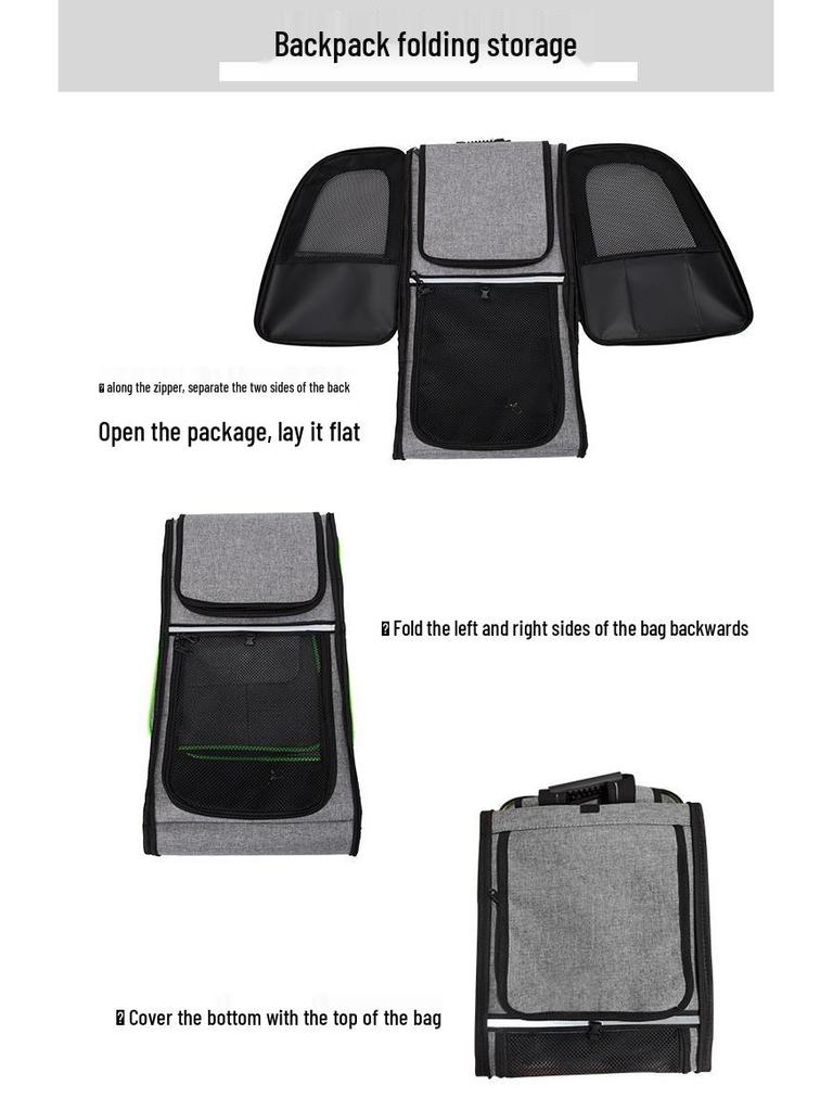 Składany plecak dla zwierząt: Rozszerzalna, o dużej pojemności, przenośna walizka dla psów i kotów