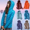 Women Autumn White Duck Down Jacket Coat Windproof Hooded Warm Casual Winter M-5XL