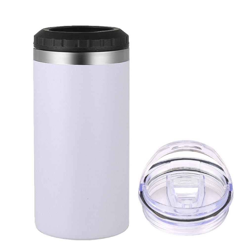 16oz Coffee Cup Stainless Steel Vacuum Flask Double-Lid Insulated Travel Mug Gift for Home Office School