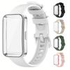 Band For Huawei Band 10 9 8 Strap Accessories Replacement Sport Bracelet Correa Huawei Band 10 9 8 Soft Case+Silicone Wristband