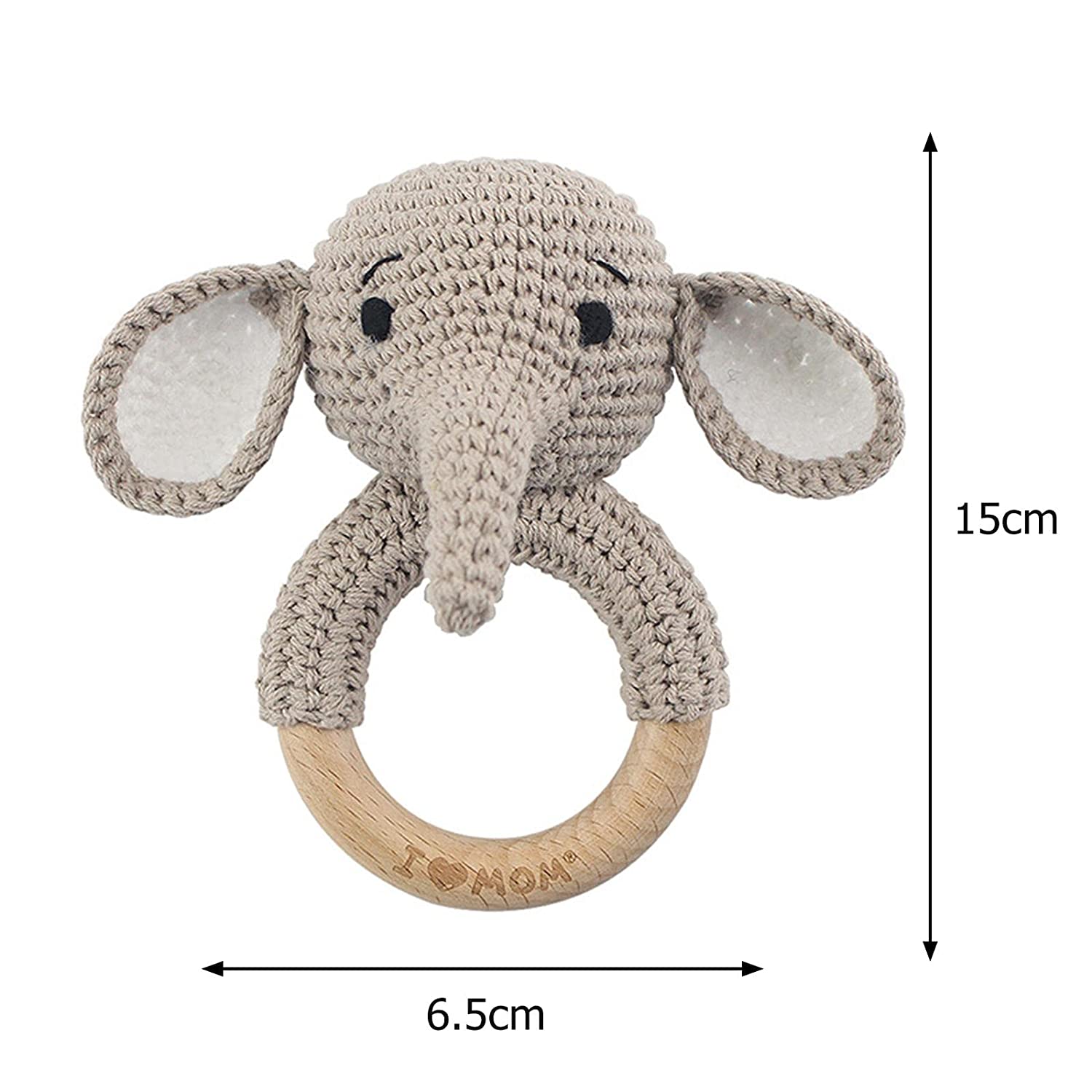 Деревянная детская погремушка Монтессори — фото 16