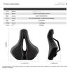 Universal Bicycle Seat For Mountain Bikes Comfortable Soft Shock Absorbing Breathable Cycling Outdoor Riding Accessories 1Pc