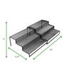 3 Tier Metal Mesh Kitchen Organizer Countertop Storage Rack Spice Holder 2 Pcs Multi Purpose Organizer Easy Access Storage