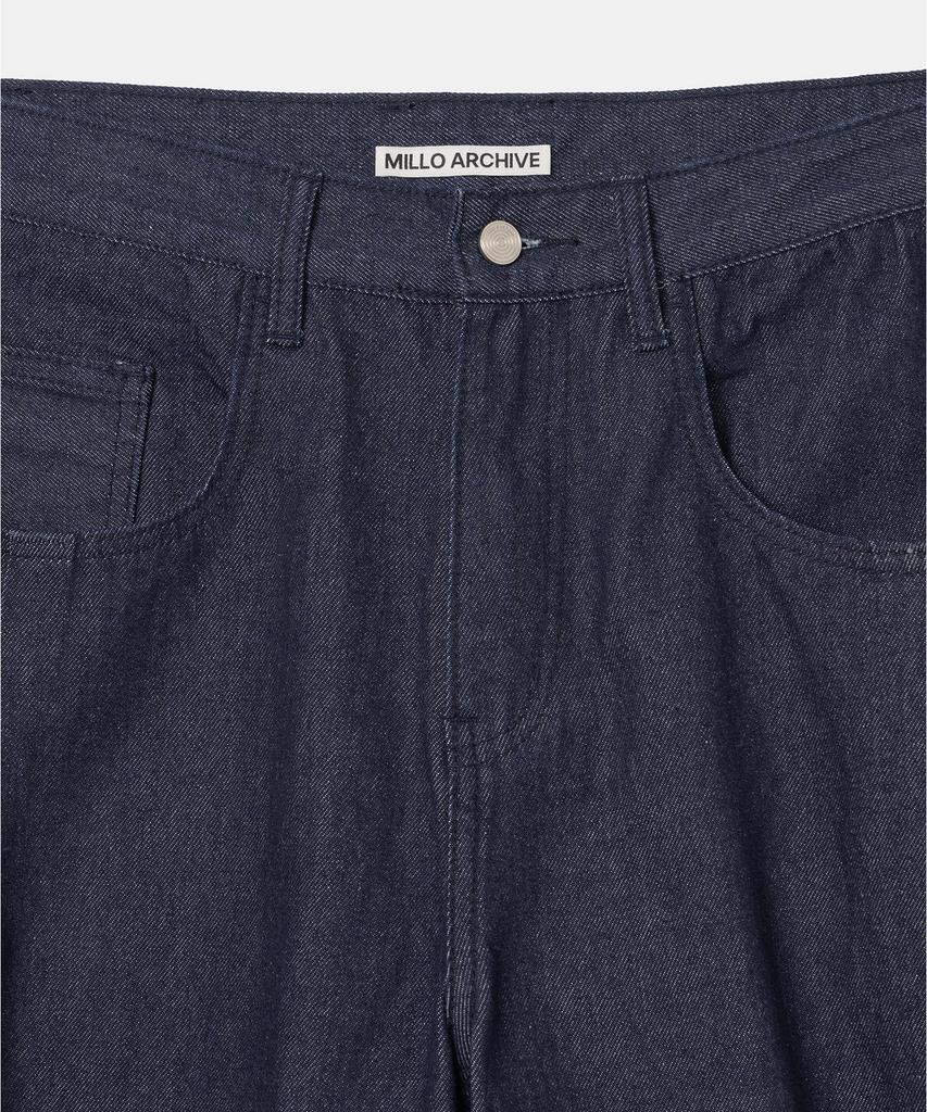MILLO ARCHIVE Denim Bermuda Raw Pants [Indigo Blue]