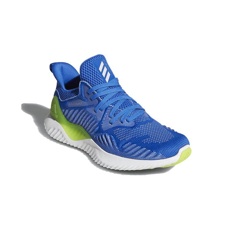 adidas Alphabounce Beyond J Aero Blue Kinder Sneaker Schuhwerk-Weiß DB1410
