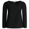 Shop Women Puff Sleeve Asymmetrical Blouse Black Ean Wbl 12087