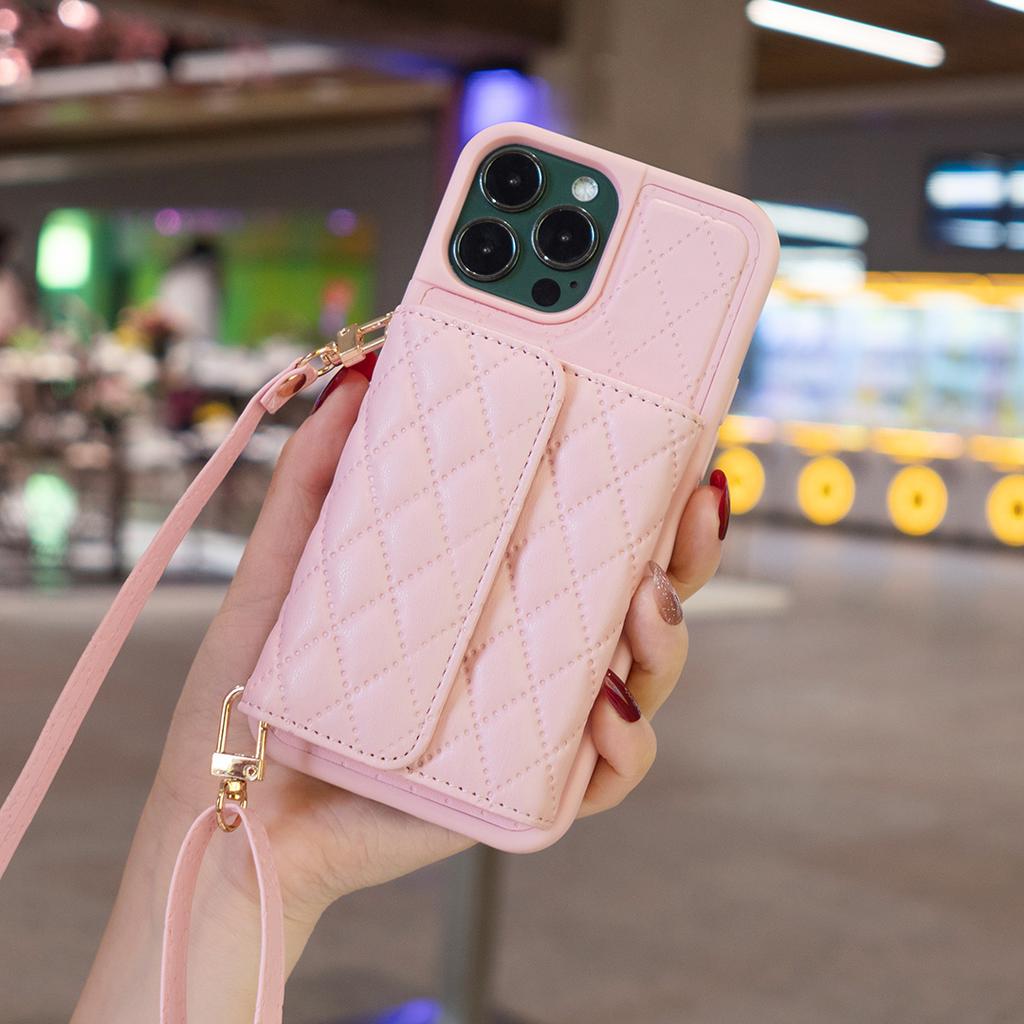 Shoulder Strap Lanyard Wallet Leather Case for IPhone 14 15 Pro Max 13 12 11 XS XR 7 8 Plus SE 2022 Cards Holder Crossbody Cover