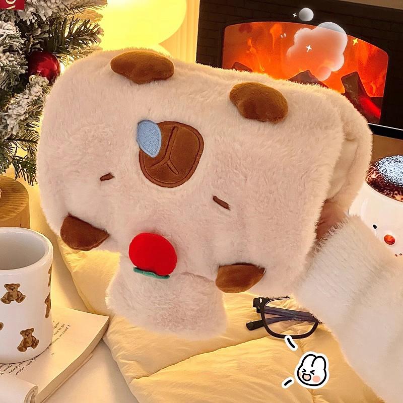 Kawaii Hot Water Bottle Bag For Women Period Pain Plush Rubber Hand Belly Foot Body Warmer Cute Insulating Hot Water Bag Gift