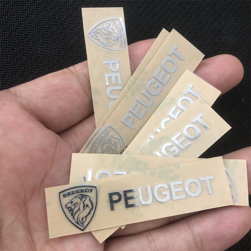 

Car Interior Decals Emblem Sticker Decoration Accessories For Peugeot 206 307 308 207 3008 208 407 508 2008 5008 301 DS Citroen 10 Pcs