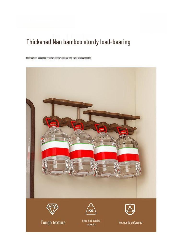 High-Quality Wall-Mounted Entryway Coat Rack with Key Holder and Hanging Hooks for Bags