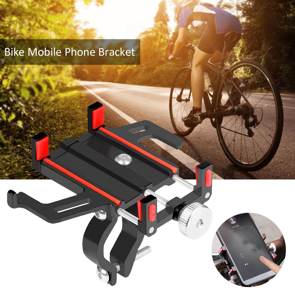Lenkerhalterung Aluminiumlegierung Fahrrad Handyhalterung Fahrradzubehör Rot