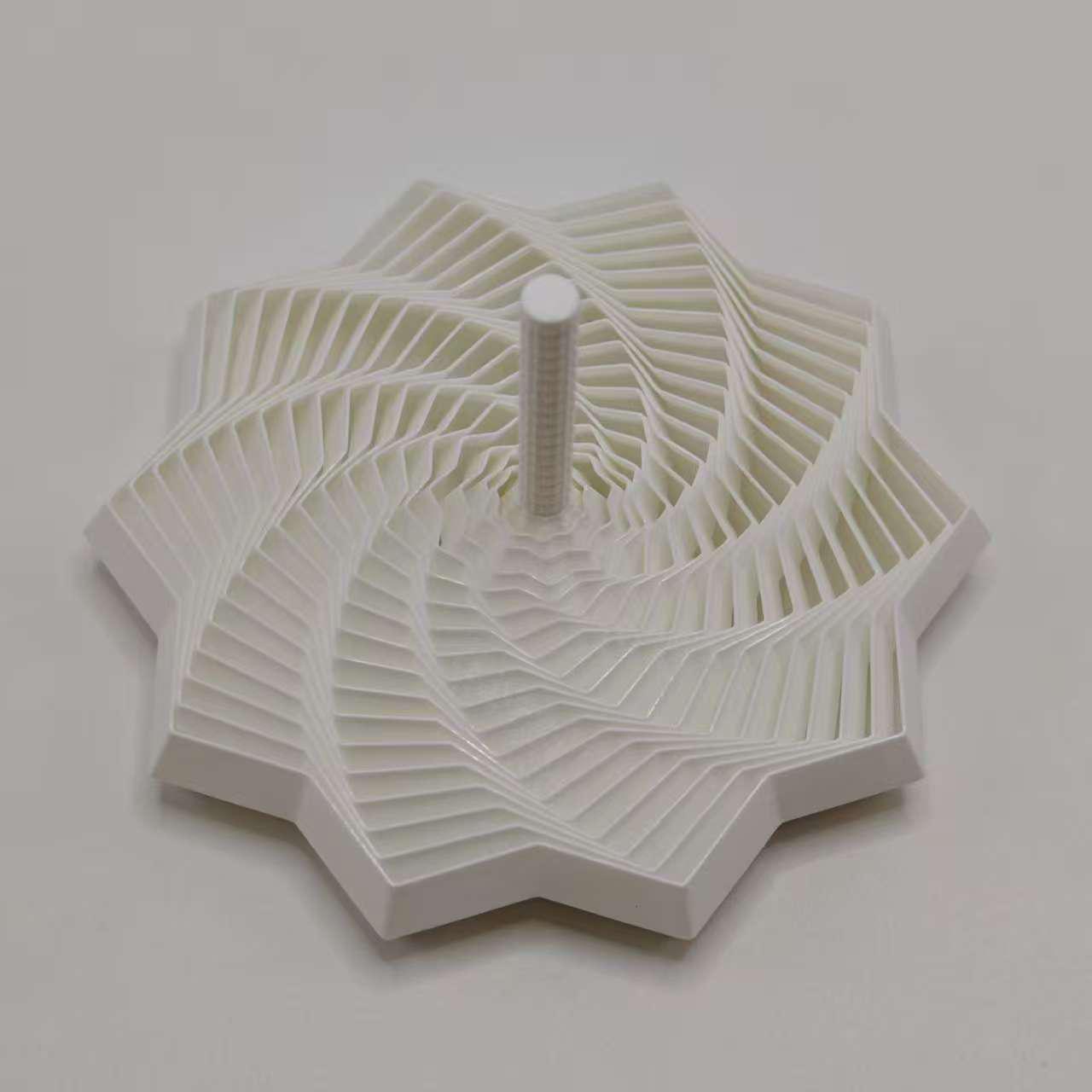 Десятигранный спиннер-непоседа «Морковная башня» с ручкой для снятия стресса - Детская игрушка Tiny [5.8*5.8*5cm]-7.4g