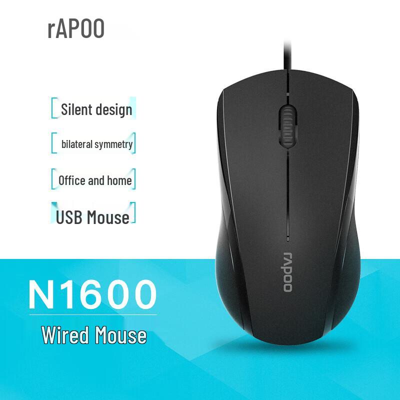 Rapoo N1600 Wired Office Mouse