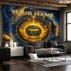 Custom Name FenerbahçePrinted Tapestry – Wall Hanging for Bedrooms, Dorms, and Home Decor