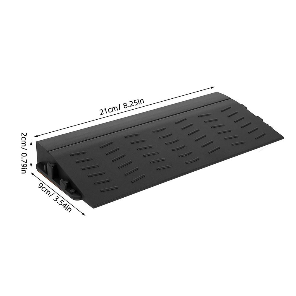 2Pcs Robot Vacuum Threshold Ramp Strip Plastic Mat Doorway Floor Transition Indoor Support Robot Vacuum Ramp Threshold Strip