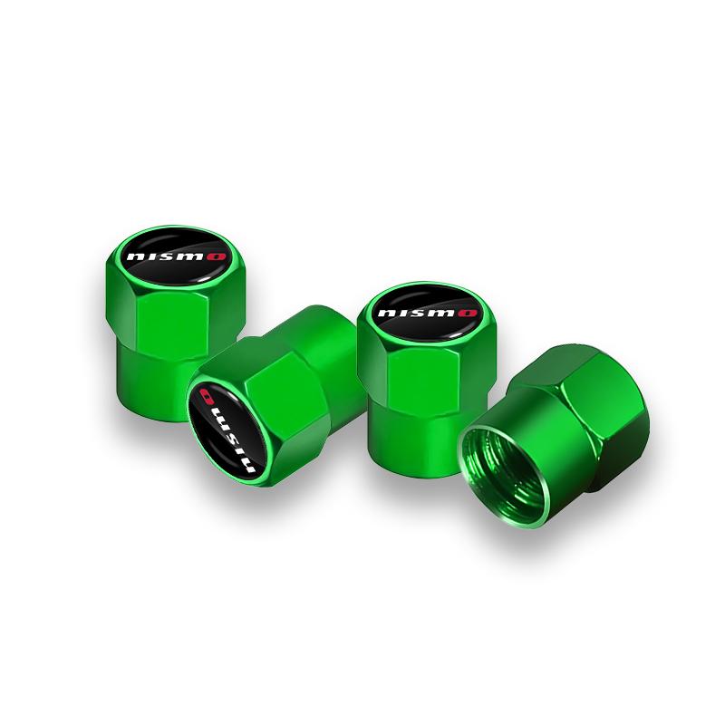 

4pcs Metal Car Wheel Tire Valve Caps Stem Case Covers Accessories for Nismo Nissan 370Z Coupe Roadster Z34 2009-2020 GTR Juke