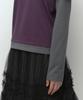 MUSINSA STANDARD WOMAN [Ohesio Collaboration] Layered Long Sleeve T-Shirt [Plum]