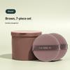 7Pcs Water Droplet/Circular Shaped Powder Puff Suitable For Use With Dry Powder To Set Makeup Or With Wet Powder For Foundation