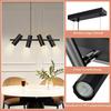 Suspension - NETTLIFE - 4 flammig - Noir - GU10 - Ø65 cm