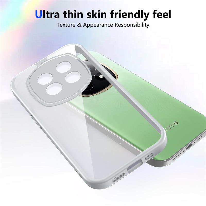 Realme P2 Pro 5G RMX3987 Case Shockproof Silicone TPU Bumper Clear Back Hard Cover Matte Phone Case for Realme P2 Pro 5G RMX3987