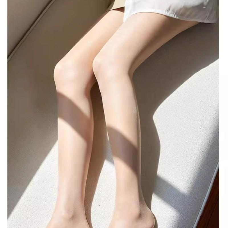 3 Pairs Women's Pure Desire Sexy Glitter Socks Ultra-thin Oil Shiny Full Moon Anti-hook Long Tube Hosiery In-season Fashion