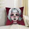 P-Poshlaya M-Molly Band Pillow Covers Cartoon Sofa Decorative Home Double-sided Printing Short Plush Cute Cushion Cover