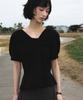 DEHEVE Unbalanced Twist Blouse [Black]