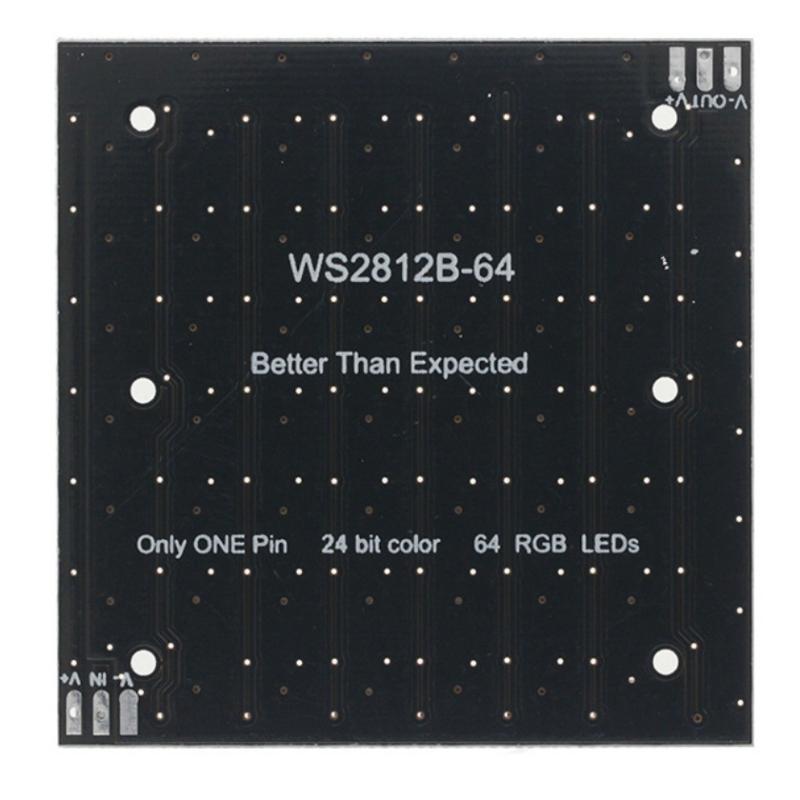1Pcs Built In Full-Color Driver Color Light Development Board Ws2812 Led 5050 Rgb 8X8 64 Bit Led Matrix Module For Arduino