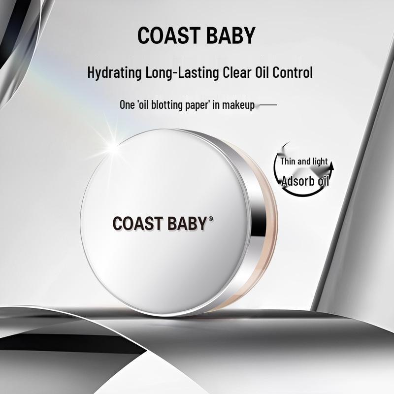COAST BABY Matte Setting Powder: Long-lasting, Transfer-Proof, Concealing, Waterproof, Sweatproof, Oil Control, Available in Three Colors.