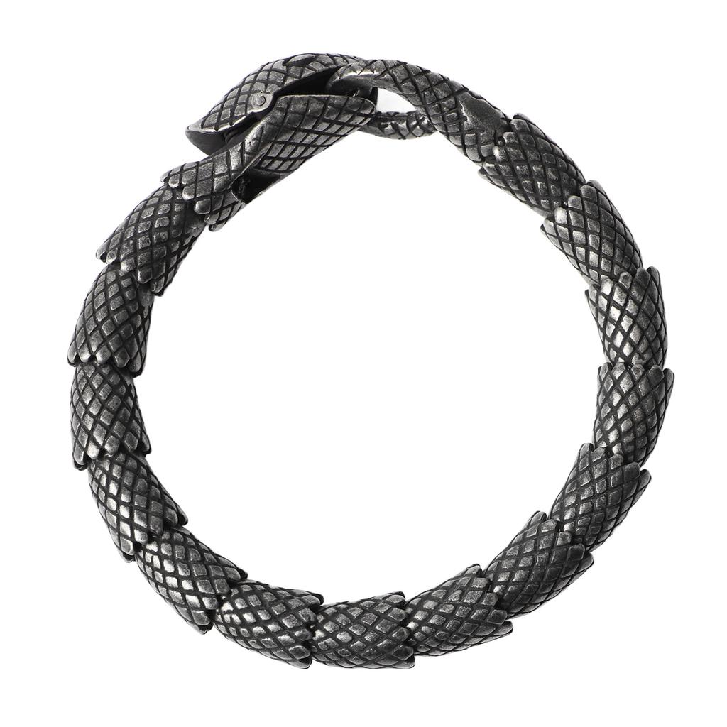 Men Fashionable Snake Bracelet Titanium Steel Unique Elegant Bracelet Jewelry Accessory for Party