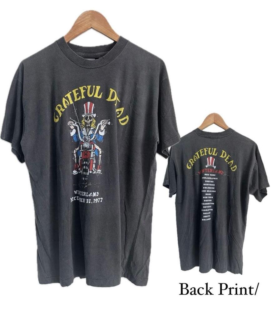 Grateful Dead Band T-Shirt Rock Vintage-Waschung Unisex Kurzarm