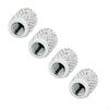 4pcs Stylish Tire Valves Caps with Rhinestones Twinkle Tire Valves Caps General
