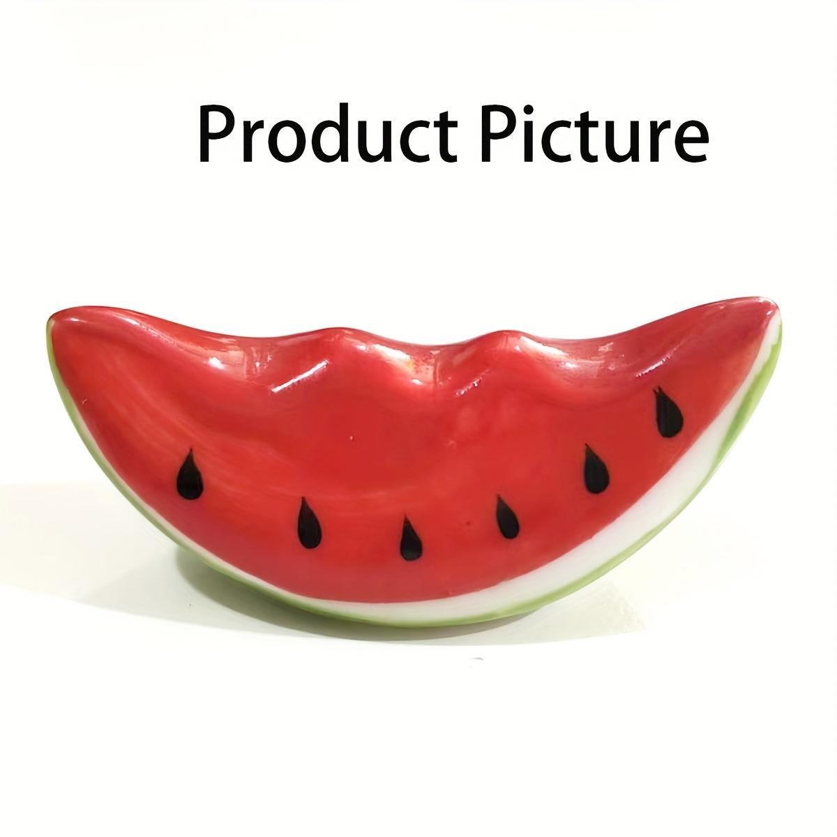 

1/2 Creative Summer Refreshing Ceramic Watermelon Chopstick Holder Chopstick Holder, Home Hotel Homestay Chopstick Pillow красный