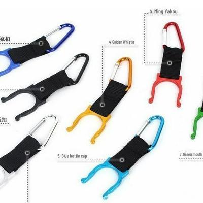 Size 5 D-Type Nylon Webbing Quick Hang Water Bottle Buckle for Backpacks