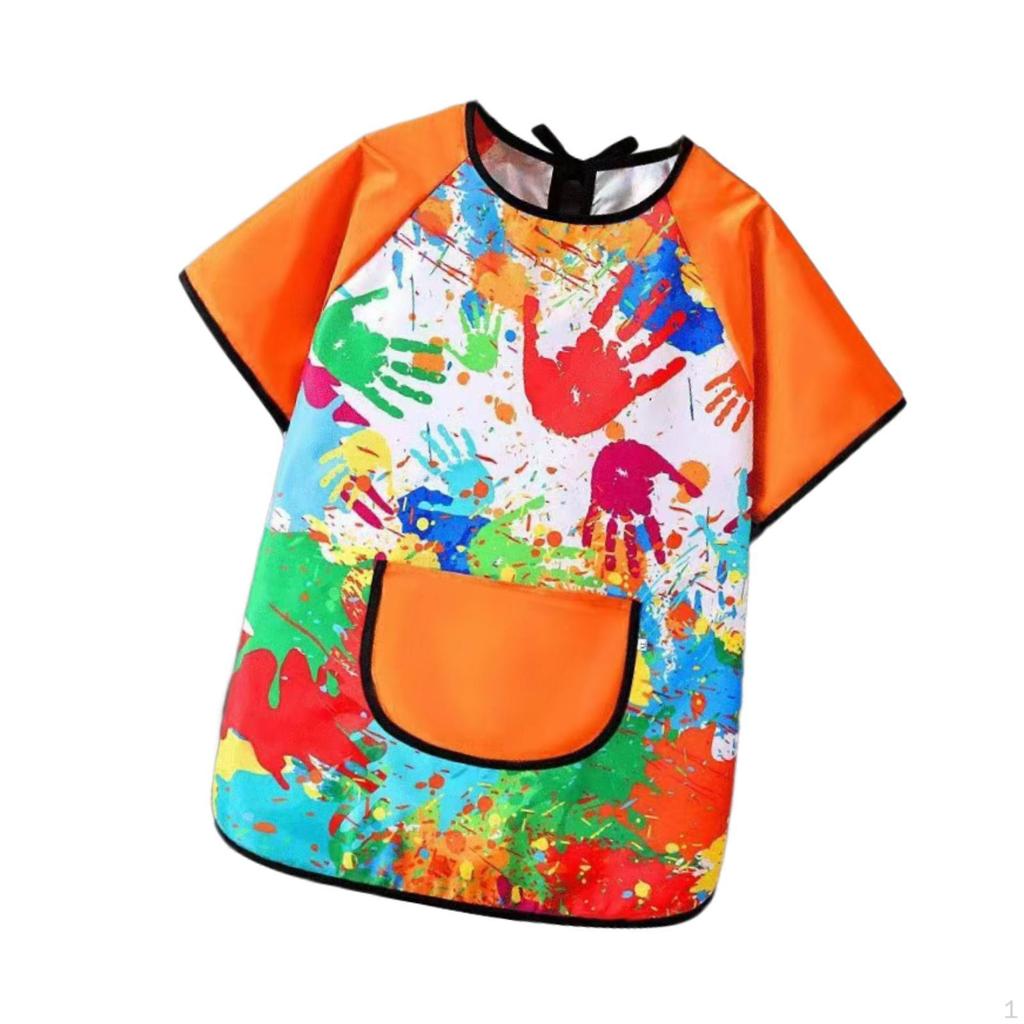 Art Smock for Kids with Short Sleeves Various Activities