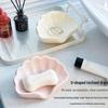 Shell Draining Soap Dish - No Water Accumulation Holder for Dormitory or Bathroom