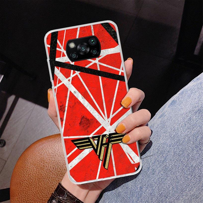 Eddie Van Halen Graphic Guitar Phone Case For Xiaomi Poco X7 X6 X5 Pro F7 Ultra Redmi 15C 15 13C 13 12C 12 10 10A 10C 9 9A 9C 9T