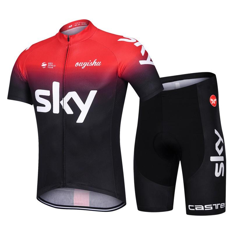 Mens Cycling Jersey Shorts Set Breathable Bike Apparel Road Mountain Biking
